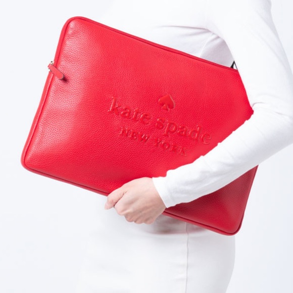 kate spade Handbags - Sienne Logo Laptop Sleeve Case Kate Spade chili